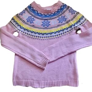 Glitter Pink EPIC THREADS Nordic Sweater, Girl's